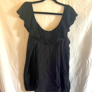 Old navy black ruffle off shoulder top